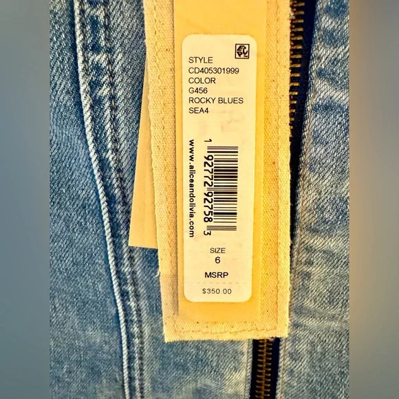 Alice + Olivia Palmer Denim Dress - Picture 9 of 9